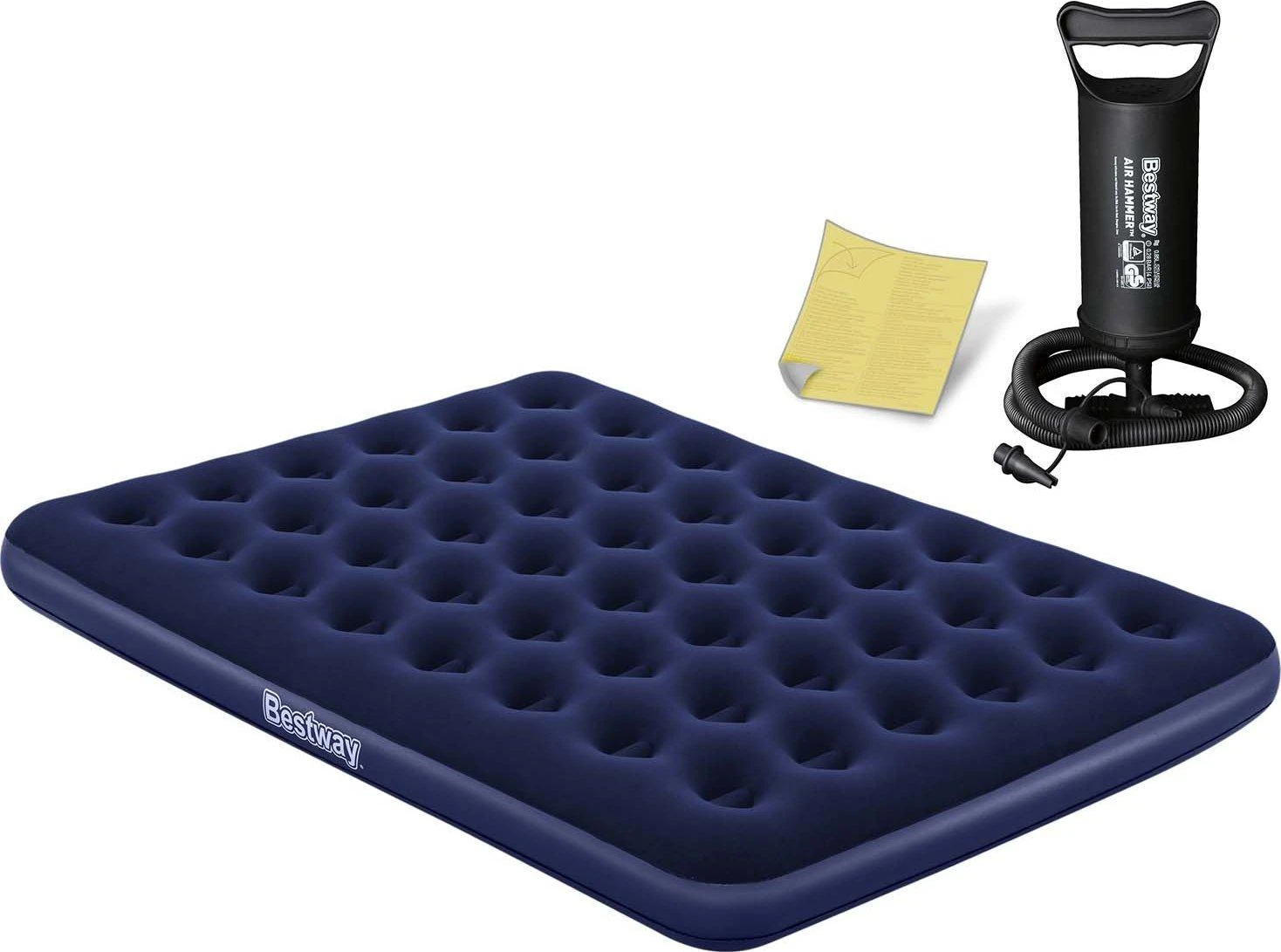 Bestway 67003 pripučiamas čiužinys 203x152x22 cm su pompa