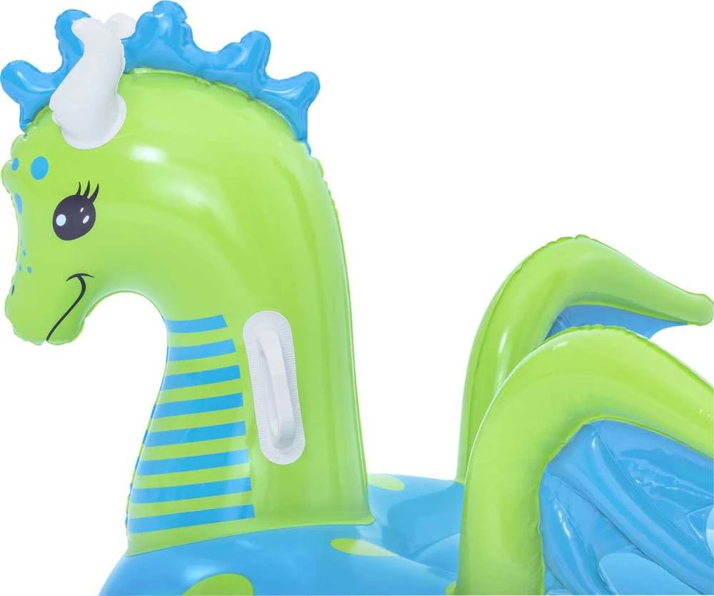 Bestway Fantasy Dragon Ride-On, Mėlyna, Žalia, Plaukiojantis plūduras, Raštas, 3 metai, Berniukams/mergaitėms, 45 kg