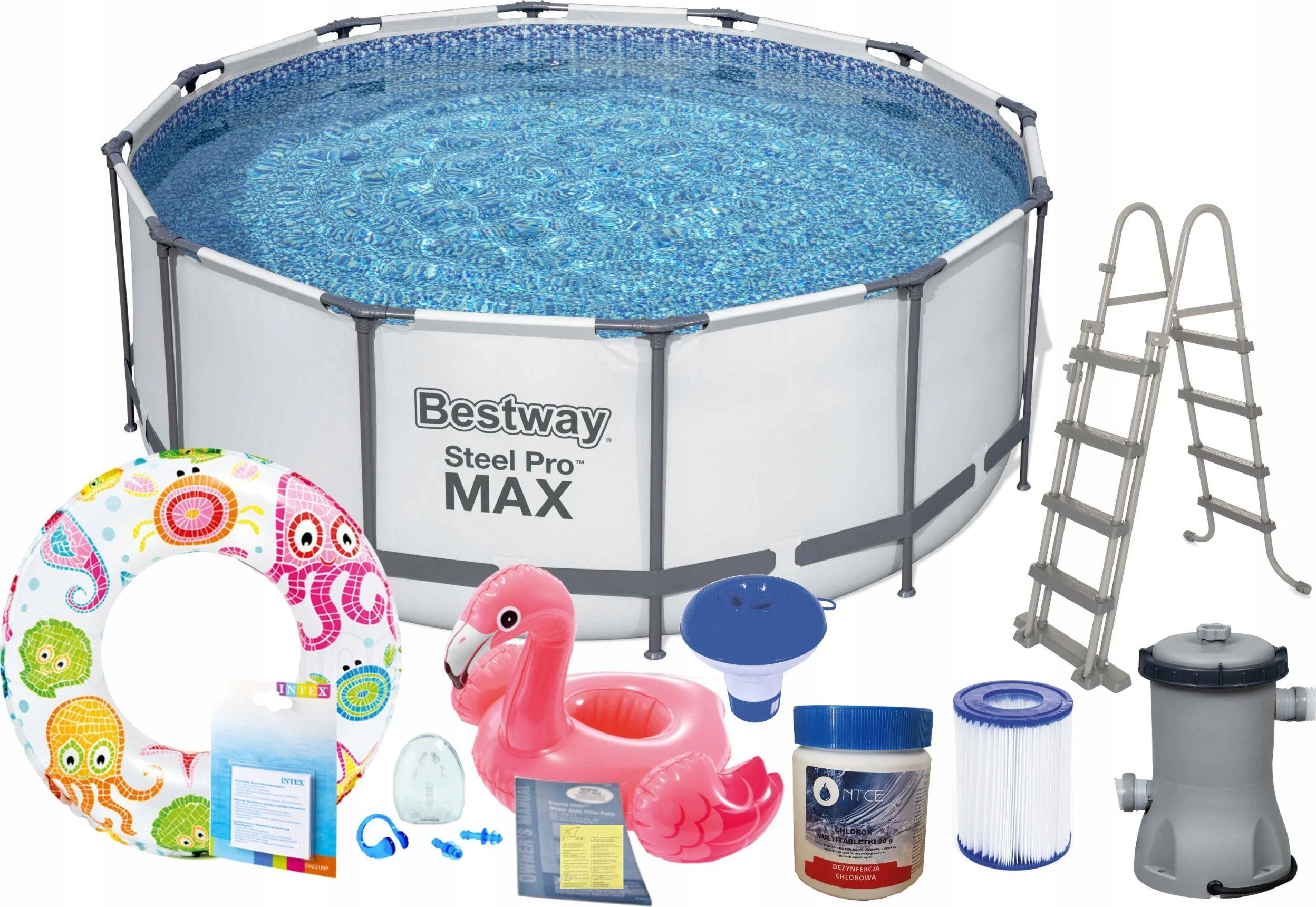 „BestWay Pool Steel Pro MAX“ baseino komplektas, apvalus, 366 x 100 cm