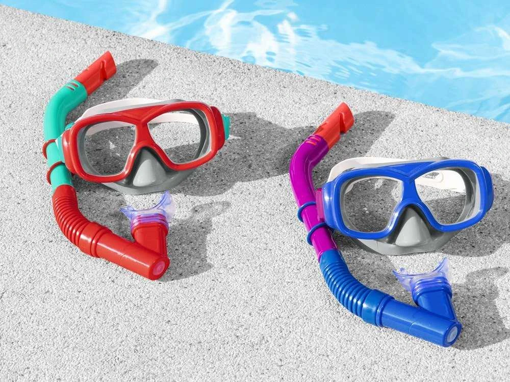 Bestway Set Mask with snorkel for diving Raudonas 7+ 24032