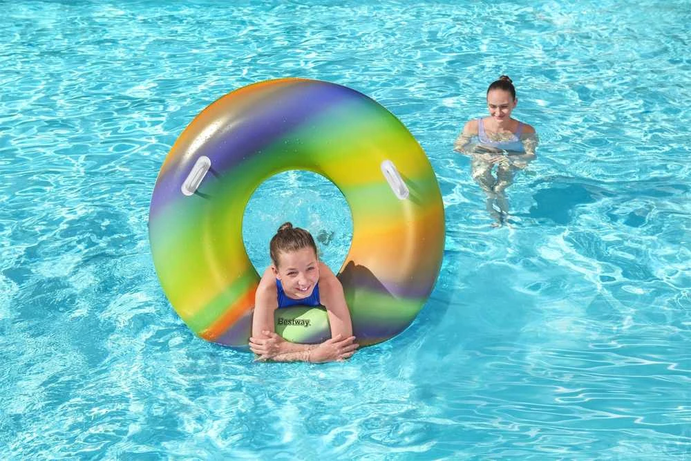 Plaukimo ratas Bestway Rainbow, Ø 119 cm