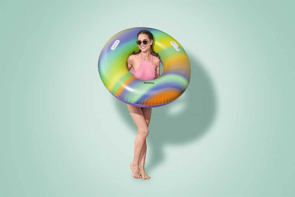 Plaukimo ratas Bestway Rainbow, Ø 119 cm