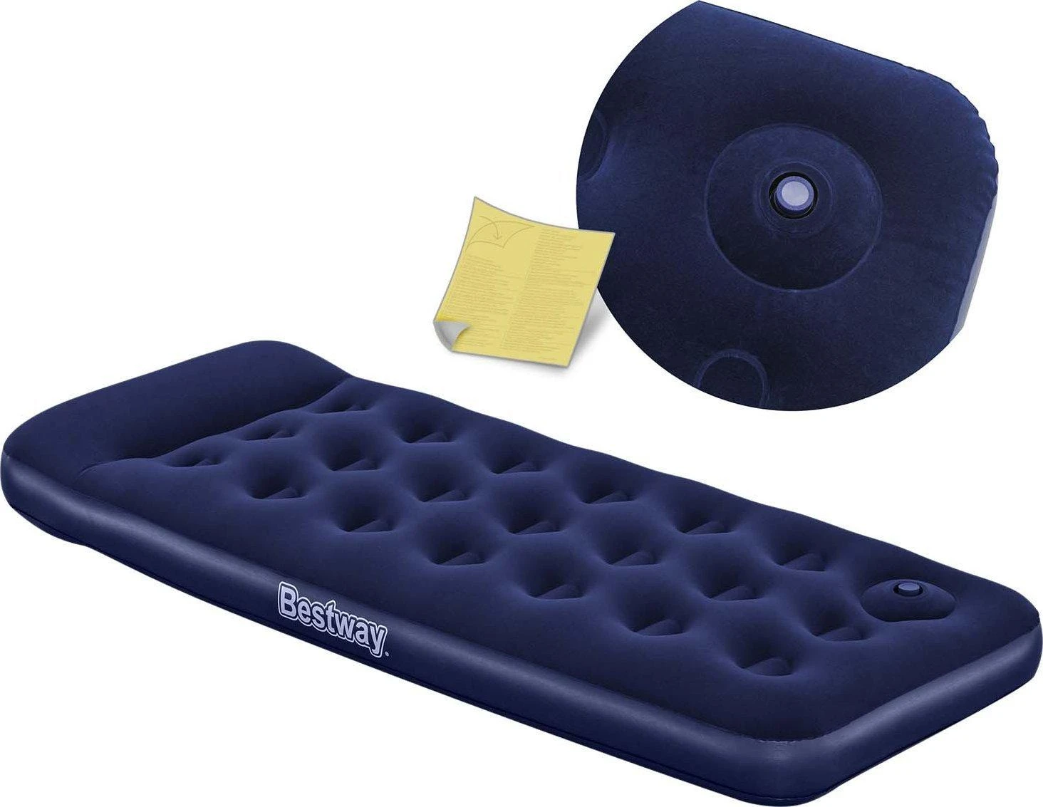 Pripučiamas vienvietis čiužinys Bestway 67223, Mėlynas