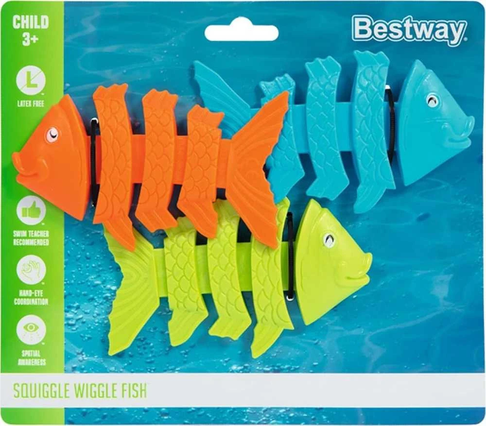 Nardymo žaislų rinkinys Bestway Squiggle Wiggle Fish