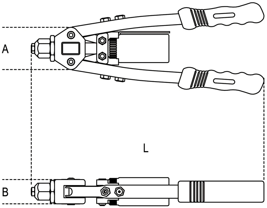 Rankinis kniediklis Beta 1740B-330; 330 mm