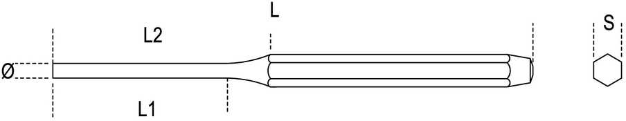 Beta Tools Drift perforatorius, cilindrinis 3 mm (000310003)