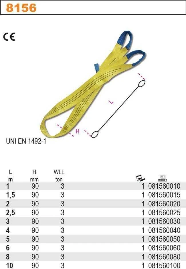 Beta Tools Beta įrankių IŠLAIDOS 3000KG 1M 8156 / 1M BETA – RBURAS