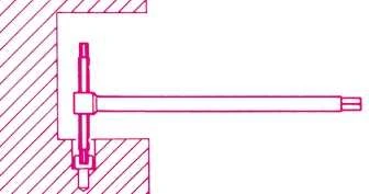 Beta Tools T tipo šešiabriaunis raktas, 5 mm (951/5)