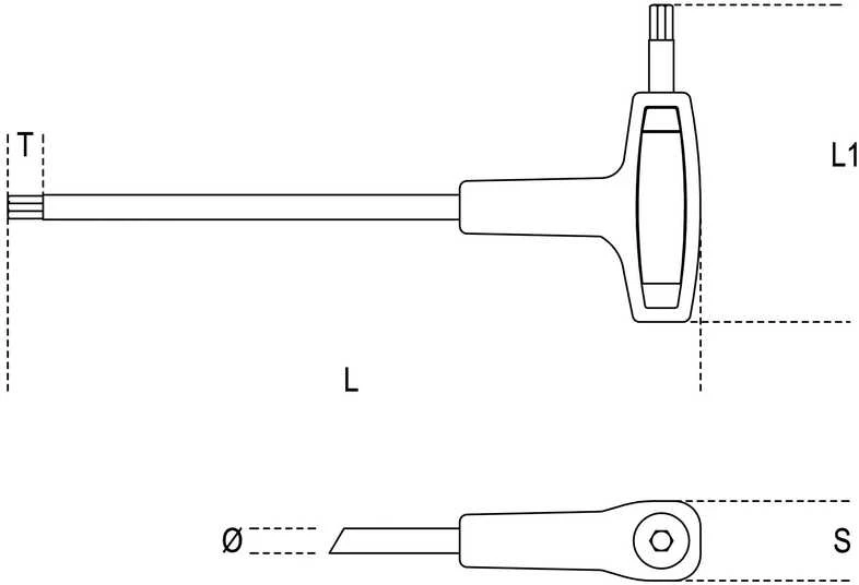 Beta Tools Torx L-key type T T20 (000970720)