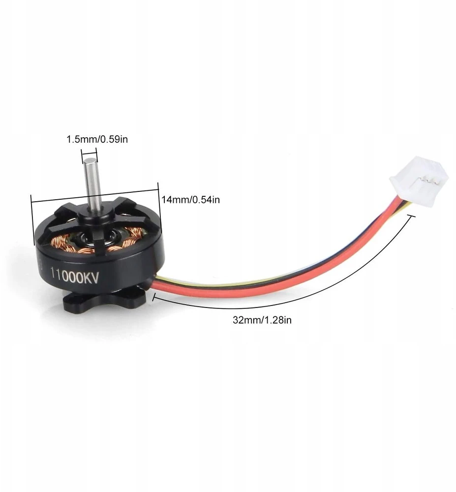 „BetaFPV 1103“ bešepetis variklis dronui 11000KV_2S, 1 vnt.