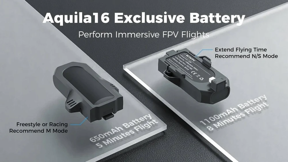 BETAFPV Baterija AQUILA16 BATTERY 650MAH 65C (2PCS)