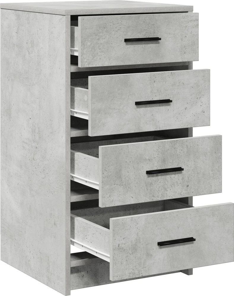 Kabalas Betono pilka 40 x 41 x 75 cm Apdirbta mediena