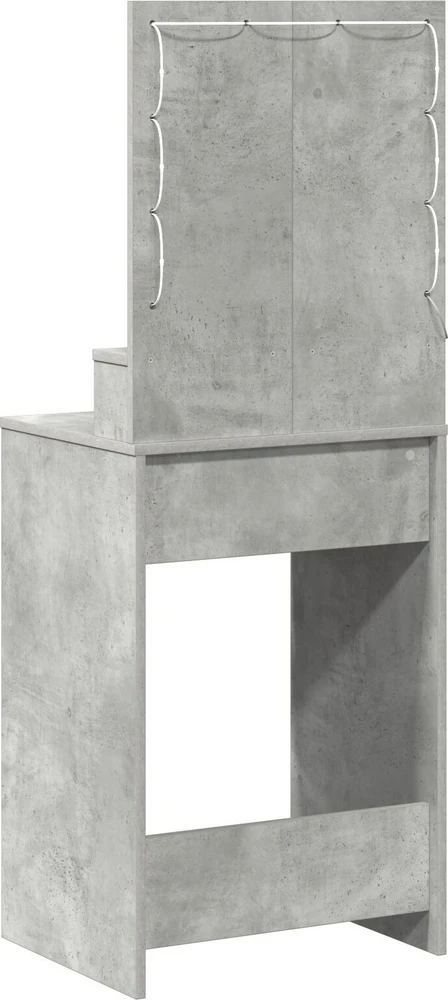 Makiažo stalas Betono pilka 50 x 41 x 135 cm Apdirbta mediena