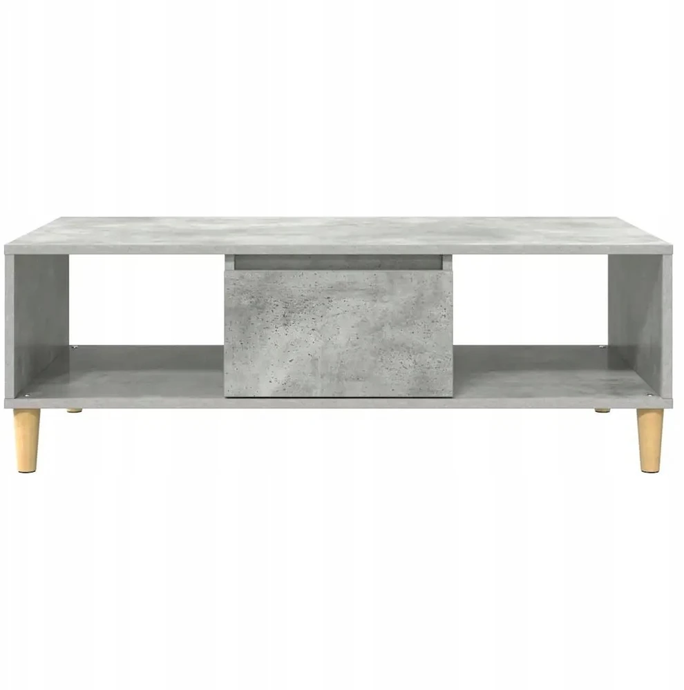 Kavos staliukas Betono pilka 102 x 55 x 35 cm Apdirbta mediena