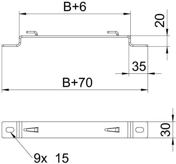 OBO Bettermann KLAMRA DBL G 20 SZR.100MM FS