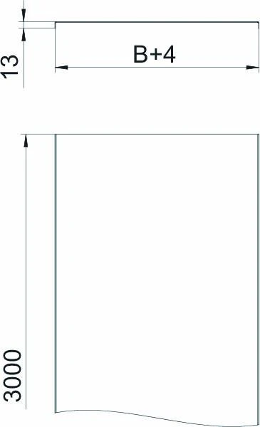 Bettermann Padėklo dangtis 100 mm DRLU 100 DD 3 m (6052643)