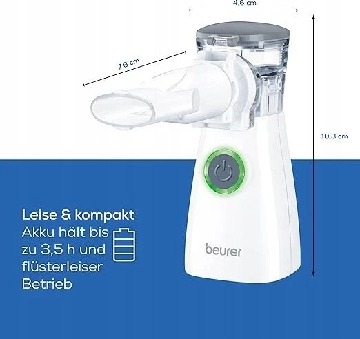 Beurer IH 57 vibruojančio tinklelio technologijos (VMT) inhaliatorius