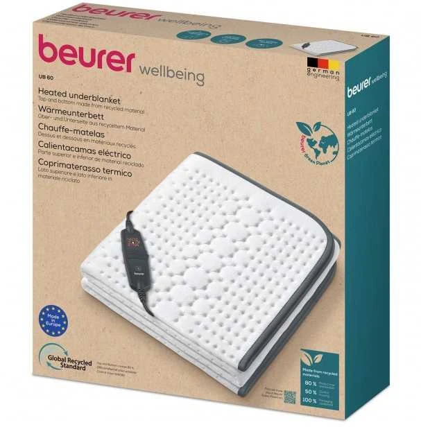 Beurer - Šildomas paklotas UB 60 150x80 cm - 5 metų garantija