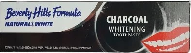 Beverly Hills Natural Baltas Charcoal Whitening Toothpasta balinamoji dantų pasta su aktyvuota anglimi 100ml