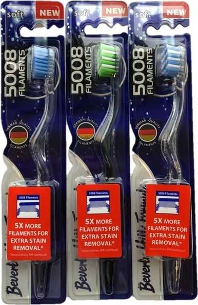 Beverly Hills Formula 5008 Filament Multi-Colour Dantų šepetėlis Minkštas dantų šepetėlis