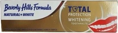 Beverly Hills Natural Baltas Total Protection Teeth Whitening Dantų balinanti dantų pasta 100ml