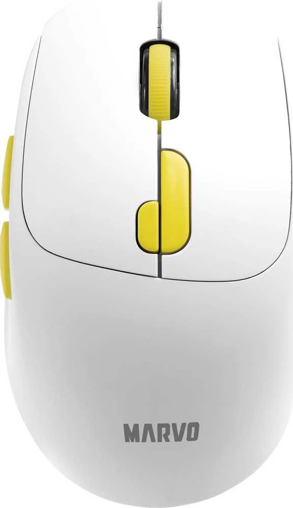 Marvo M809W Bevielė pelė, balta, 1600DPI