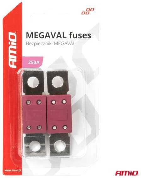 „Megaval MTA“ automobilio saugikliai, 2 vnt., 250 A, amio-03469