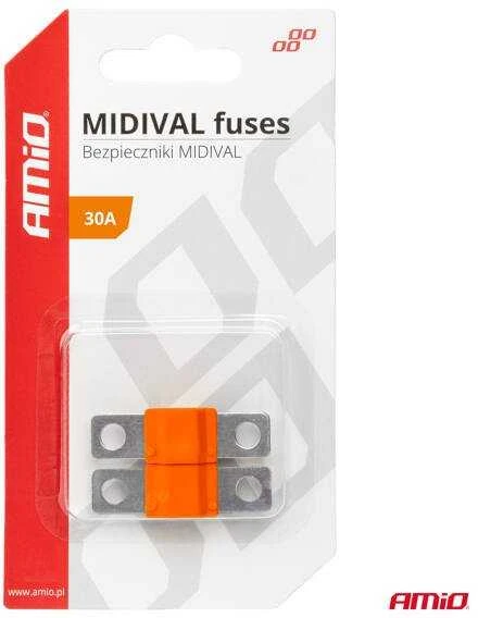 Midival MTA automobilio saugikliai 2 vnt. 30A amio-03473