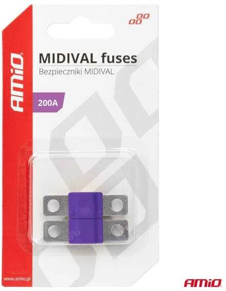 Midival MTA automobilio saugikliai 2 vnt. 200A amio-03482