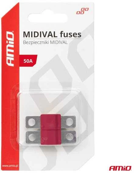 Midival MTA automobilio saugikliai, 2 vnt., 50A, amio-03475