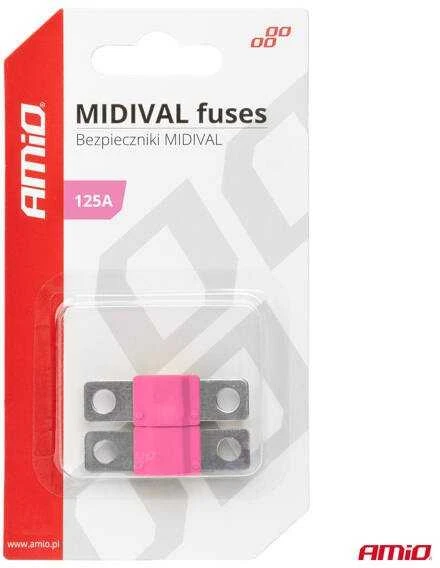 Midival MTA automobilio saugikliai 2 vnt. 125A amio-03480