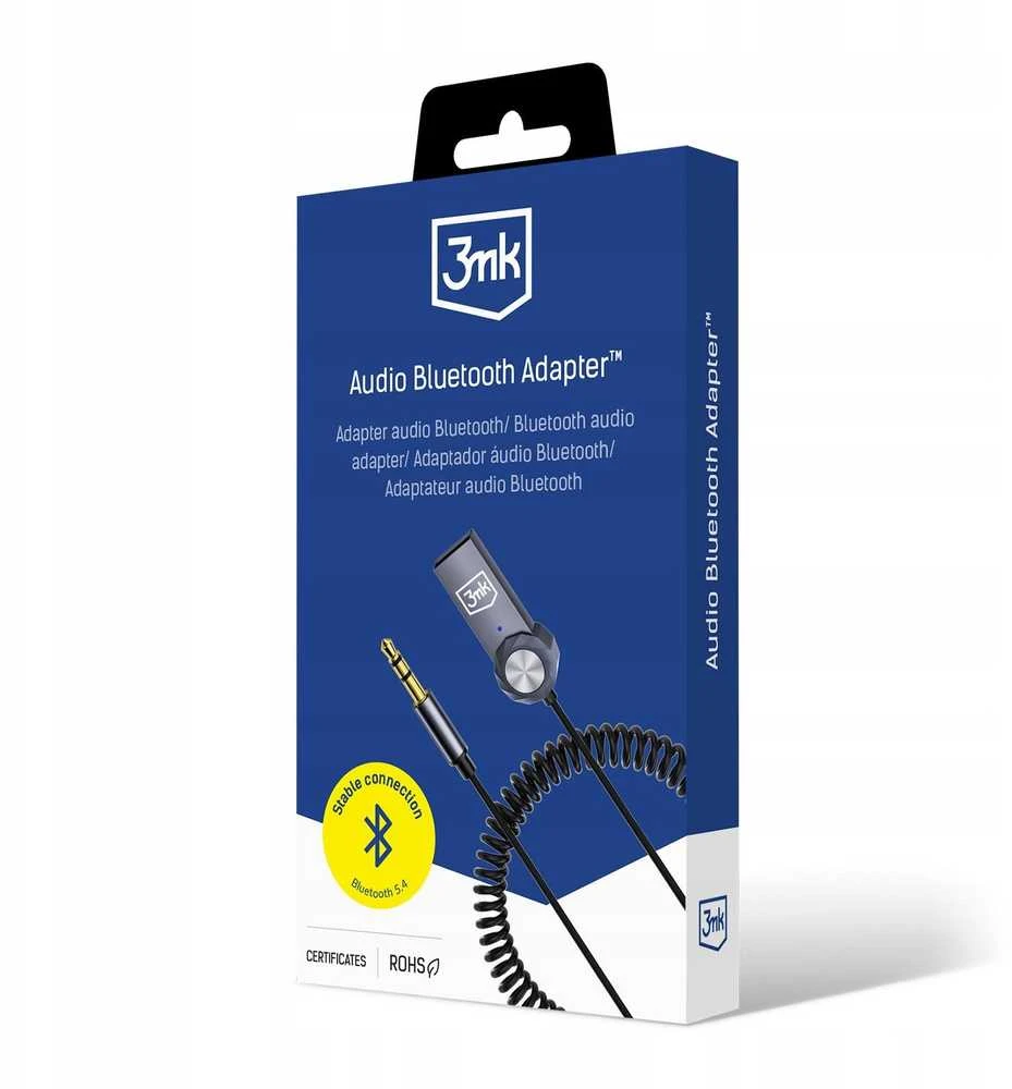 Belaidis garso adapteris 3MK garso „Bluetooth“ adapteris, 3,5 mm lizdas, 2 įėjimai, 1 lizdas