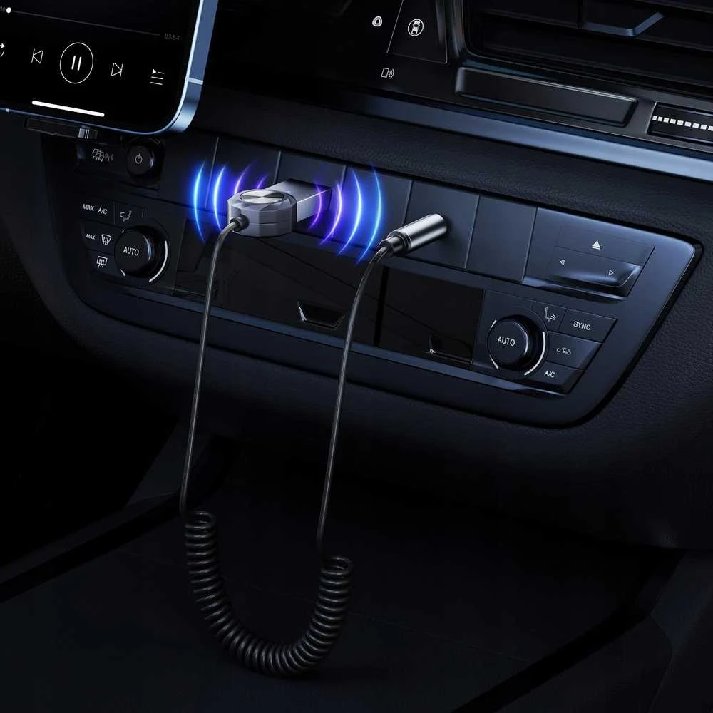 Belaidis garso adapteris 3MK garso „Bluetooth“ adapteris, 3,5 mm lizdas, 2 įėjimai, 1 lizdas