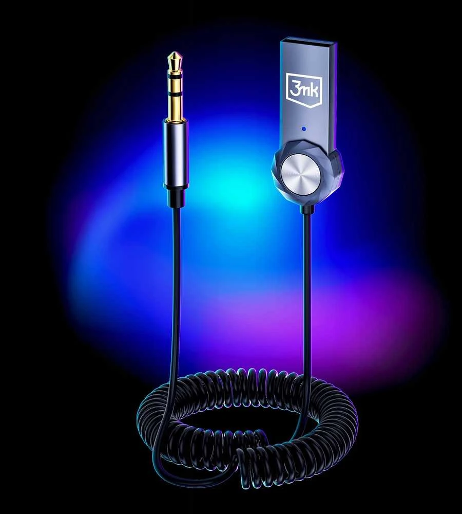 Belaidis garso adapteris 3MK garso „Bluetooth“ adapteris, 3,5 mm lizdas, 2 įėjimai, 1 lizdas