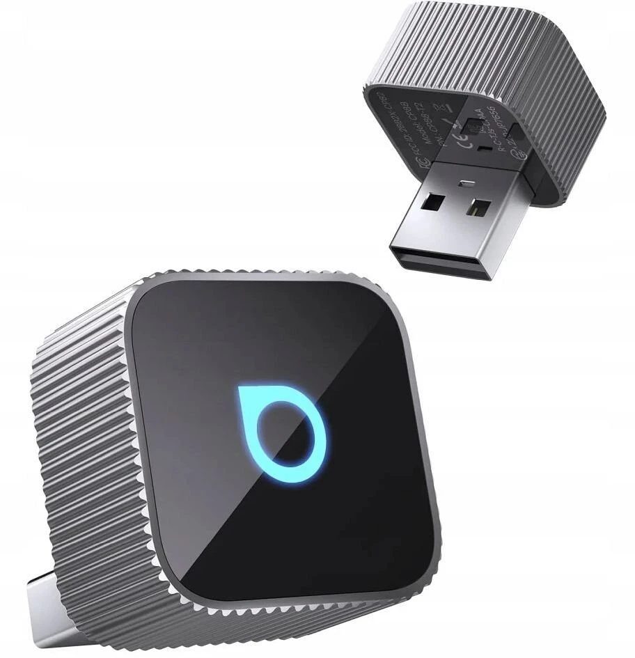 Wireless car adapter OTTOCAST Mini Cube T2 sidabrinis