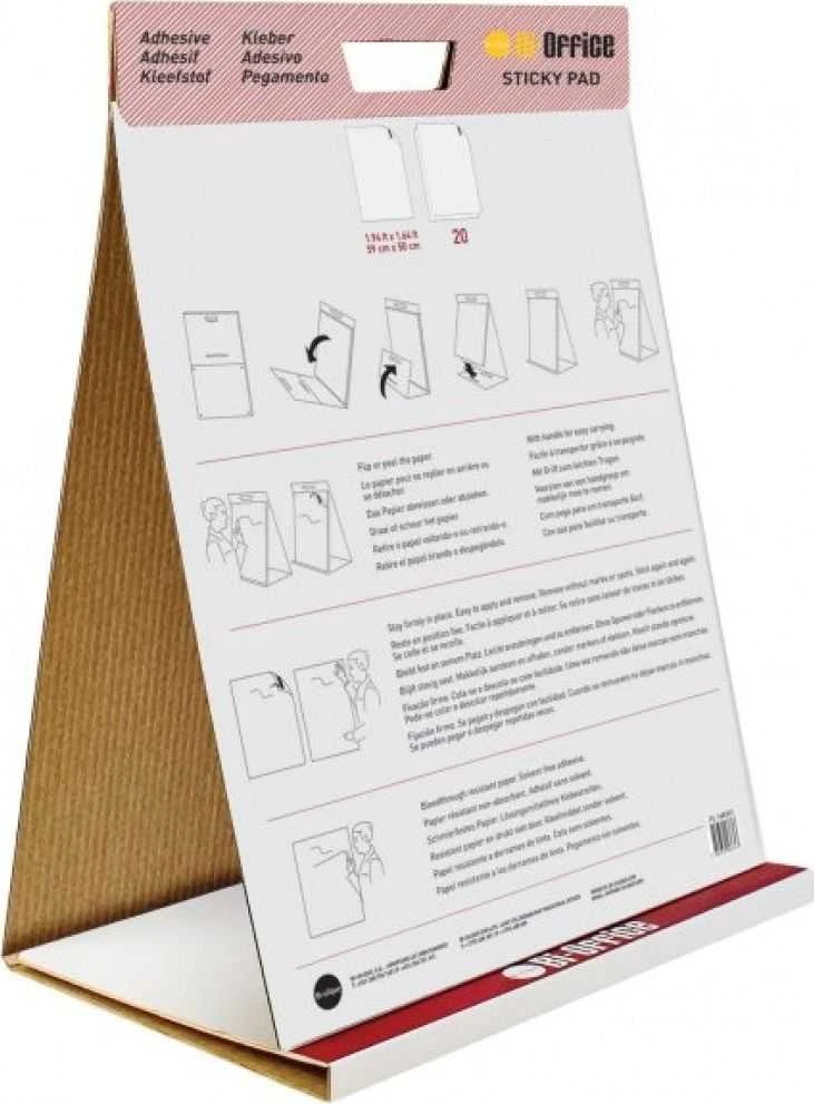 Bi-Office FLIPCHART-BLOK BI-OFFICE, SAMOPRZYLEPNY, 50X58,5CM, GŁADKI GFL148303
