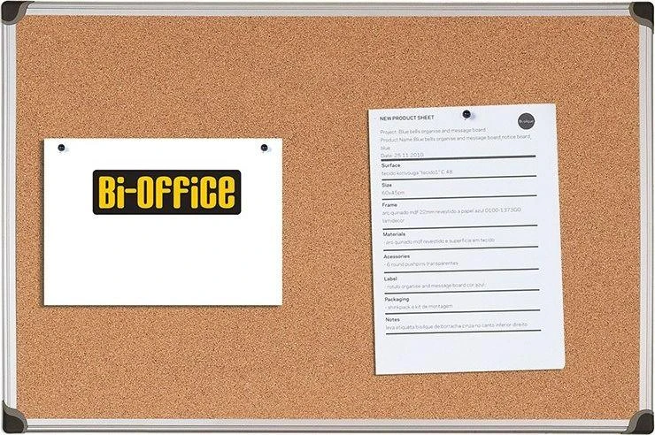 Bi-Office BI-OFFICE kamštinė lenta, 180x90cm, aliuminio rėmas