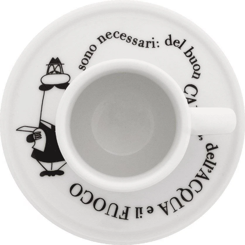 4 espreso puodelių rinkinys BIALETTI CAROUSEL Porcelianas 4x 50 ml Baltas