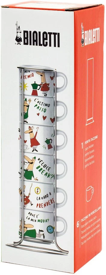 Bialetti Italia Do Espresso 6 x 60 ml balta