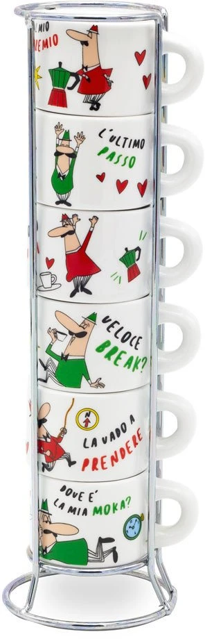 Bialetti Italia Do Espresso 6 x 60 ml balta