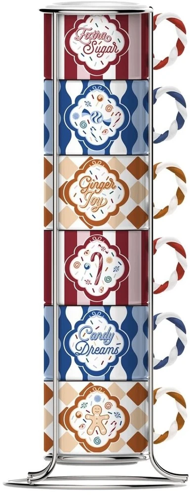 Bialetti Candyland Do Espresso 6 vnt. x 60 ml mėlyna
