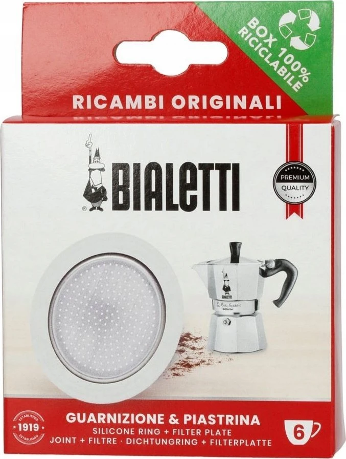Tarpinė ir filtro plokštelė Bialetti indukcinėms 6 puodelių moka puodams