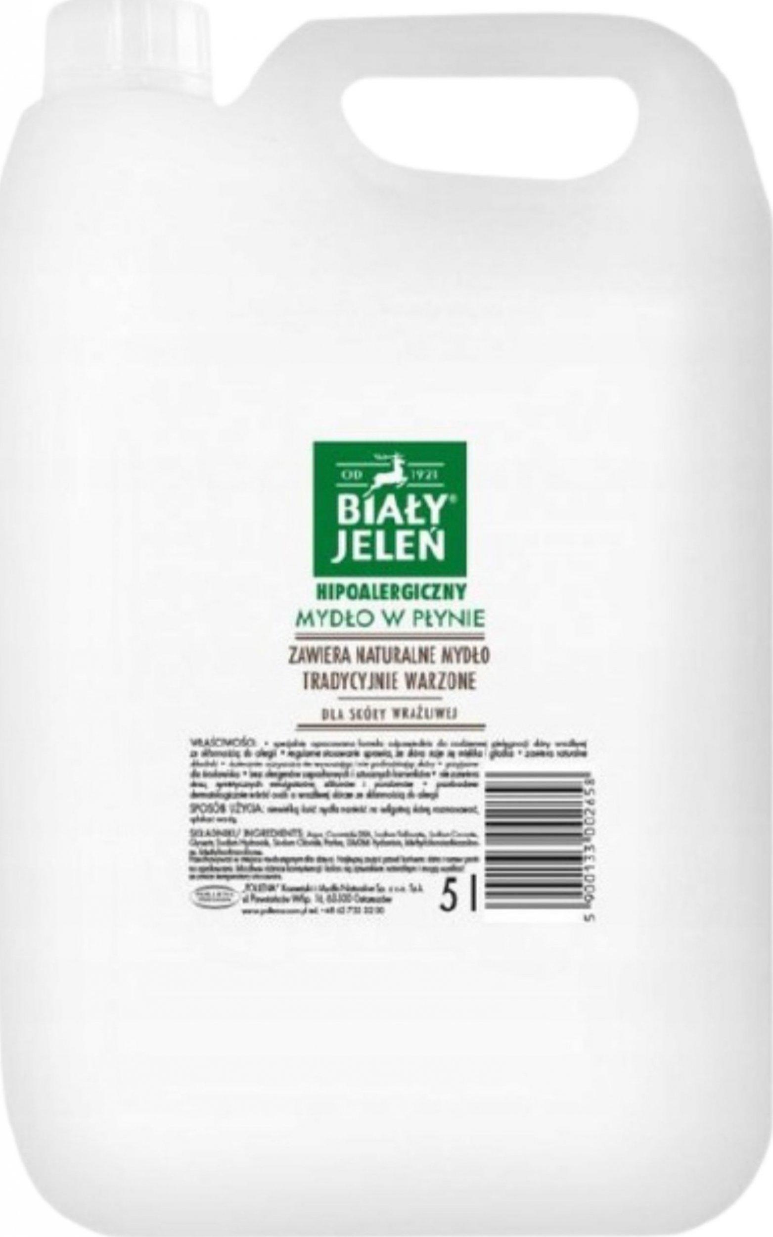 Biay Jelen Baltas Jeleń Skystas muilas 5000ml- 5L