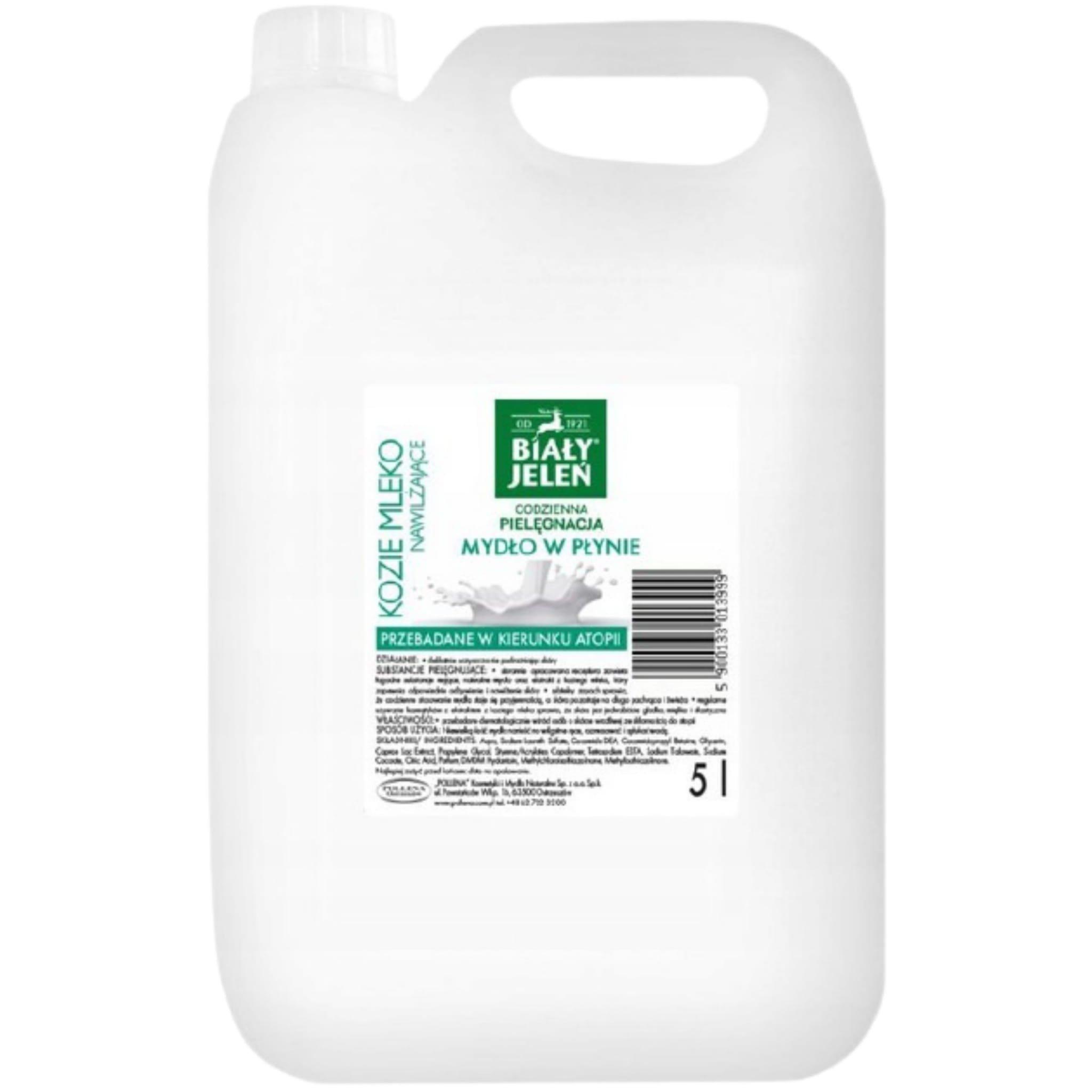 Biay Jelen Baltas Jeleń Skystas muilas Ožkos pienas 5000ml - 5L