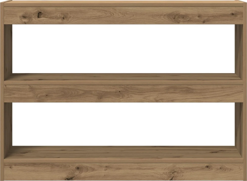 Knygų lentyna 2 lygių 100 x 30 x 72 cm Apdirbta mediena