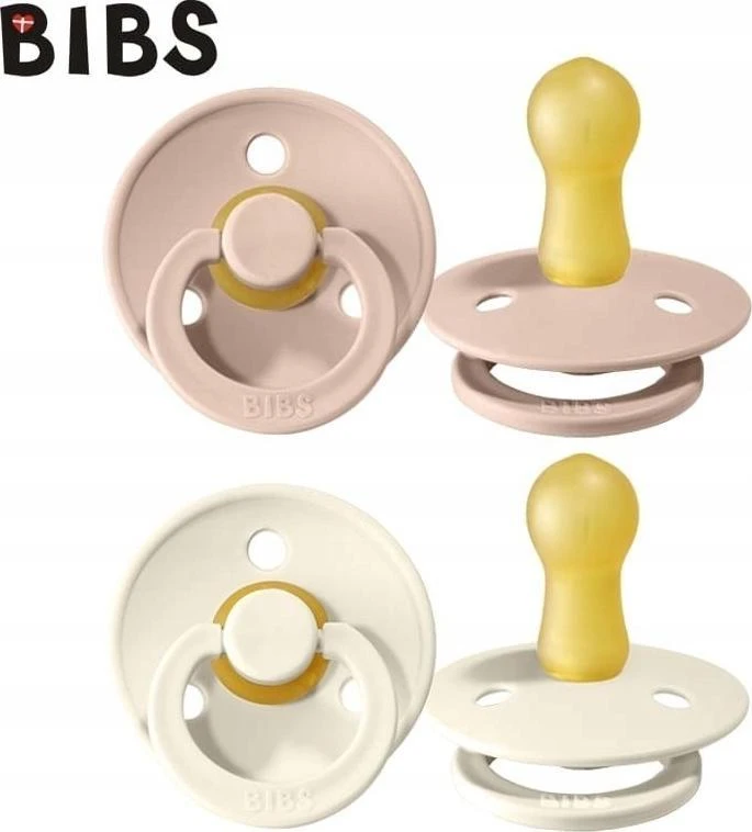 BIBS 18+ mėn. čiulptukai COLOUR, 2 vnt., Ivory/Blush