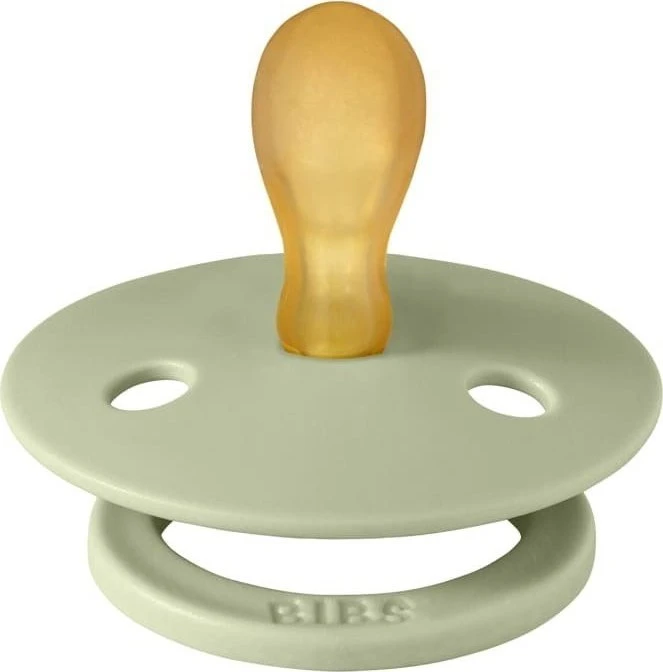 BIBS Color čiulptukas kūdikiui 2 vnt Round Rubber 0m+ Ivory/Sage