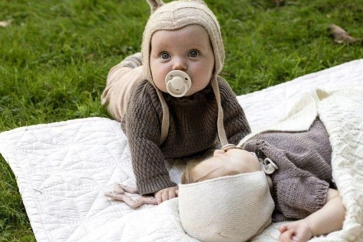 Bibs BIBS DE LUX ONE SIZE 2- PACK SAGE NIGHT & CLOUD NIGHT Čiulptukas nusiraminimui silikonowy