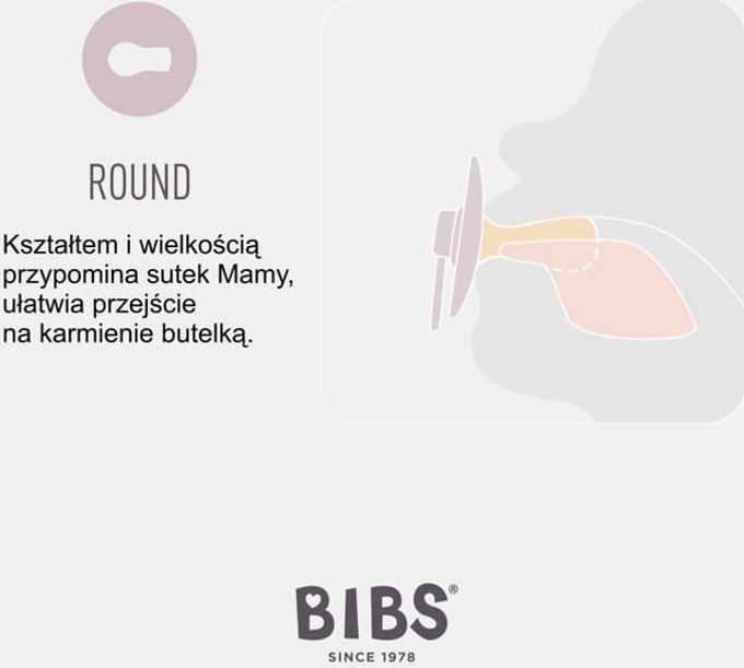 Čiulptukas Bibs De Lux Heather Baltas 1010294, 0-36 mėn, 1 vnt.
