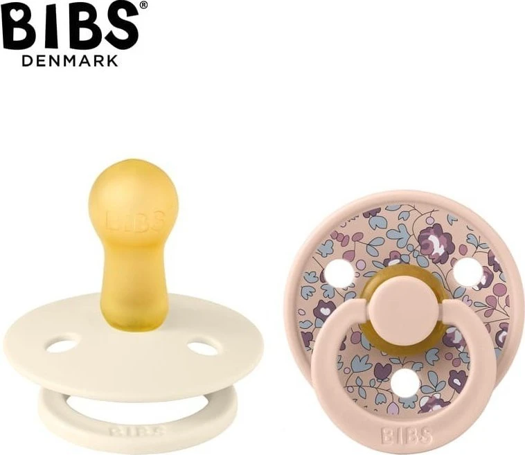 BIBS čiulptukų rinkinys 2 dydis (6 - 18 mėn.) Liberty Eloise Blush Mix